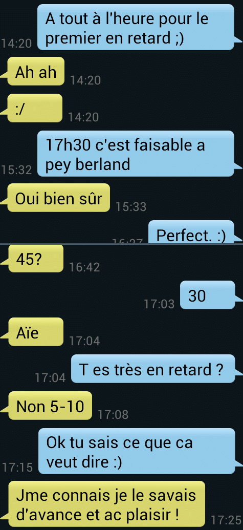 Exemple sms fille 
