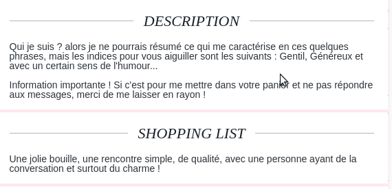 Description Adopteunmec : Rédiger un profil qui cartonne