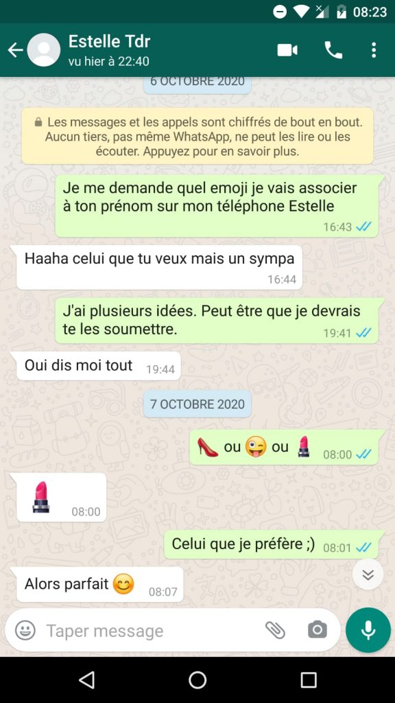 exemple engager une conversation par sms