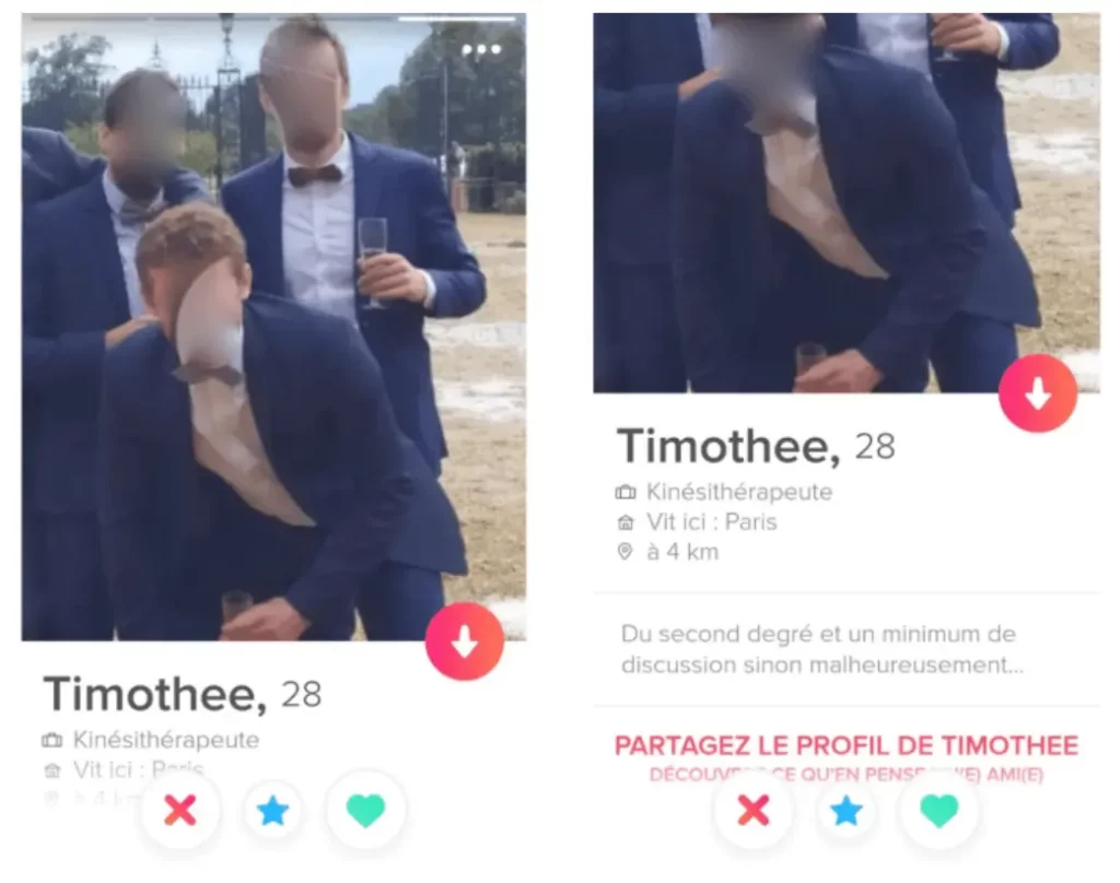 mauvais profil tinder