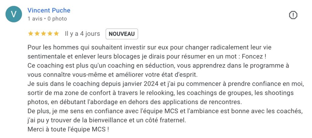 avis mon coaching séduction