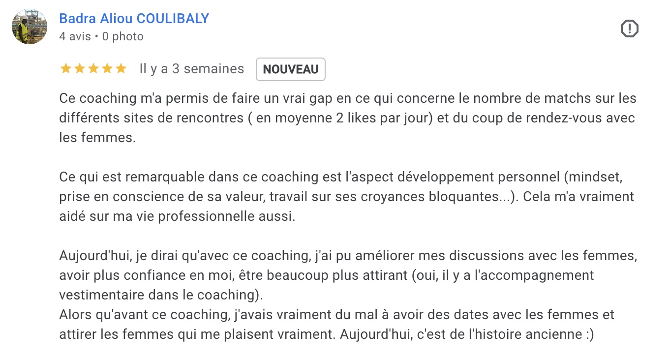 avis mon coaching séduction