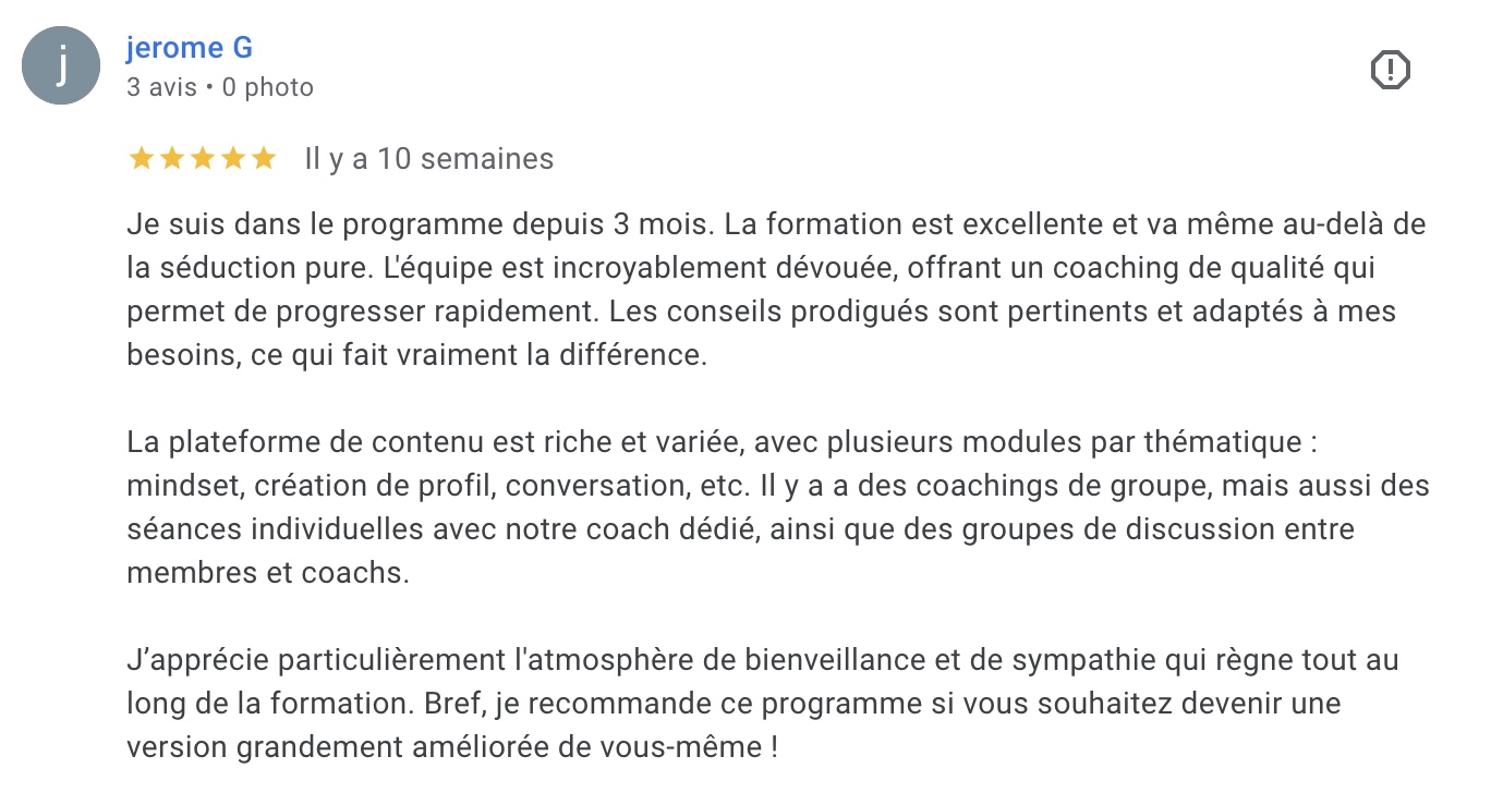 avis mon coaching séduction