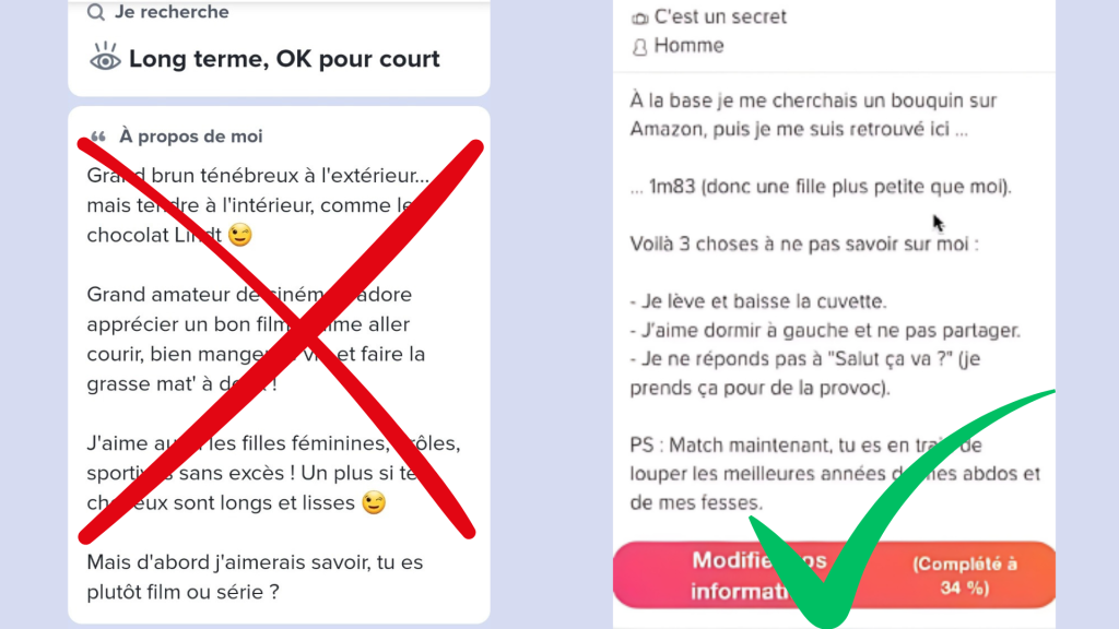 Exemple Bio Tinder